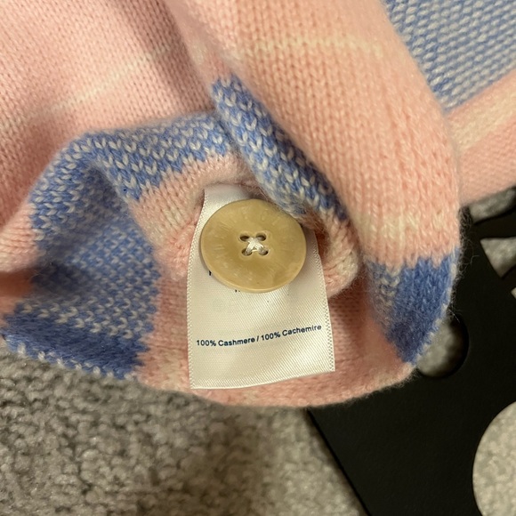 Guest In Residence Baja Everywear 100% Cashmere Cardigan Powder Pink Size S - Picture 6 of 12